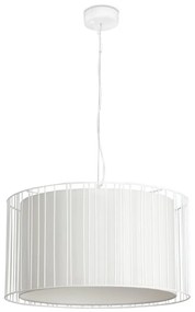 Φωτιστικό Οροφής Κρεμαστό Linda 29309 1xE27 15W White Faro Barcelona