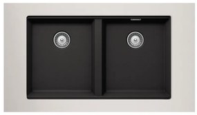 Schock Cristalite Manhattan 30290U Nero Υποκαθήμενος Νεροχύτης 75x45,6cm