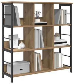 vidaXL Ράφι Βιβλίων Artisan Oak 102 x 32 x 104,5 εκ.