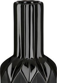 Βάζο Μπουκαλιού Κωνικό Κεραμικό Μαύρο D10X38Cm D10X38Cm