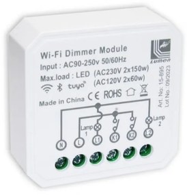 Έξυπνος Διακόπτης-Dimmer Smart Wifi TUYA 2x0,7A 230V 15-895 Lumen 15-895