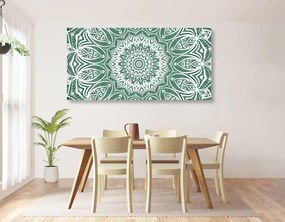 Εικόνα της αρμονίας Mandala σε πράσινο φόντο - 120x60