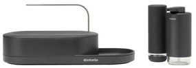 Brabantia 1008502 Σετ Αξεσουάρ Μπάνιου Μεταλλικό Γκρι 3τμχ SinkStyle