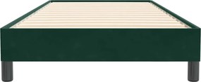 vidaXL Box Spring κρεβάτι χωρίς στρώμα σκούρο πράσινο 100x220cm