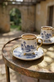 Stewehome Σετ πορσελάνινων φλιτζανιών καφέ για 6 άτομα Πολύχρωμο
