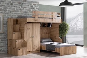 Stewehome Κουκέτα με 2 πόρτες ντουλάπα
