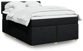 ΚΡΕΒΑΤΙ BOXSPRING ΜΕ ΣΤΡΩΜΑ ΜΑΥΡΟ 160X200 ΕΚ. ΥΦΑΣΜΑΤΙΝΟ 3286740