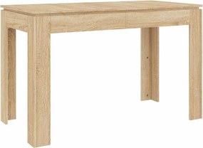 vidaXL Τραπεζαρία Sonoma Δρυς 120 x 60 x 76 εκ. από Επεξ. Ξύλο