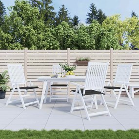 vidaXL Μαξιλάρια Καρέκλας Κήπου 4 τεμ. Μαύρα 50x50x4 εκ. Oxford Ύφασμα
