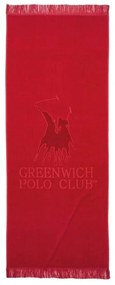 Πετσέτα Θαλάσσης 3657 90x190 Red Greenwich Polo Club Beach 90x190cm 100% Cotton