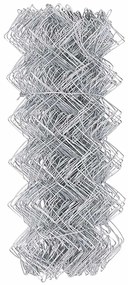 vidaXL Φράχτης αλυσίδας Ασημί 10 x 0,4 m Γαλβανισμένος χάλυβας