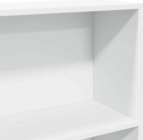 vidaXL Βιβλιοθήκη Λευκή 80x24x176 εκ. από Επεξεργασμένο Ξύλο