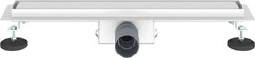 vidaXL 2 σε 1 εκροή ντους Ασημί 60 cm Ανοξείδωτο Ατσάλι 304