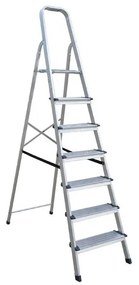 PROFAL ΣΚΑΛΑ ΑΛΟΥΜΙΝΙΟΥ PLUS 7+1 ΣΚΑΛΟΠΑΤΙ 13CM (206701)