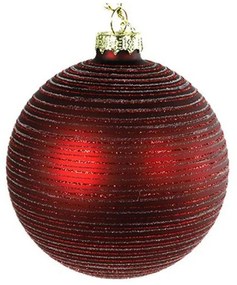 Χριστουγεννιάτικη Μπάλα 8cm Red-Gold