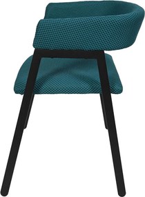 ΚΑΡΈΚΛΕΣ &amp; ΠΟΛΥΘΡΌΝΕΣ DESIGN ARMCHAIR ATOM BLUE M2 A1/M2 HD0464