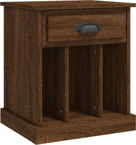vidaXL Κομοδίνα 2 τεμ. Καφέ Δρυς 43x36x50 εκ.
