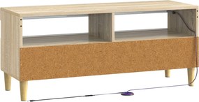 vidaXL Ντουλάπα LED Τηλεόρασης Sonoma Δρυς Επεξεργασμένο Ξύλο