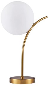SE21-GM-25 SCEPTRE GOLD MATT TABLE LAMP OPAL GLASS Γ3 HOMELIGHTING 77-8272