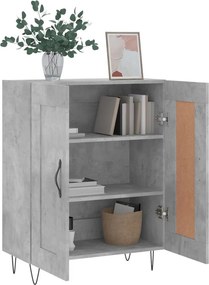 vidaXL Ντουλάπι Γκρι Σκυροδέματος 69,5x34x90 εκ. Επεξεργασμένο Ξύλο