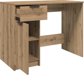 vidaXL Γραφείο Αρτισιανή Δρυς 100x50x75 εκ. από Επεξεργασμένο Ξύλο