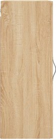 vidaXL Ντουλάπι Τοίχου Sonoma Δρυς 34,5 x 34 x 90 εκ. Επεξεργ. Ξύλο