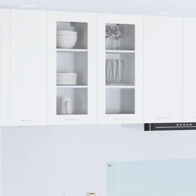 Κρεμαστό ντουλάπι με πόρτα Riga 2 pcs Λευκό 40 x 31 x 80 εκ.