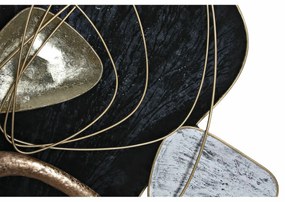 Διακόσμηση τοίχων DKD Home Decor Μέταλλο Αφηρημένο (101 x 9 x 85 cm)
