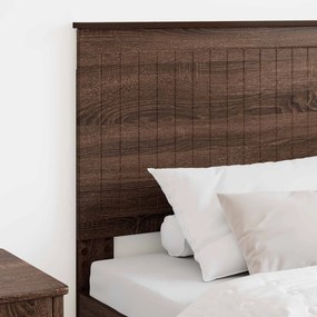 vidaXL Κεφαλάρι με κεφαλάρι Καφέ δρυς 90 cm Επεξεργασμένο ξύλο