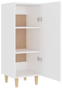 vidaXL Ντουλάπι Λευκό 35 x 34 x 180 εκ. από Επεξεργασμένο Ξύλο