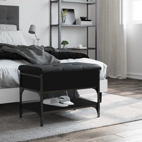 vidaXL Παπουτσοθήκη Μαύρη 62x42x45 εκ. από Επεξεργασμένο Ξύλο