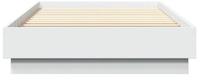 vidaXL Πλαίσιο Κρεβατιού με λυχνίες LED Λευκό 100 x 200 εκ.