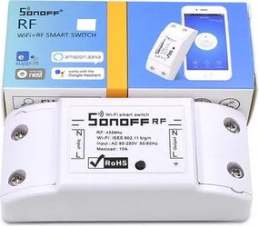SONOFF Smart Διακόπτης RF2 433MHz, WiFi 2.4GHz, λευκό