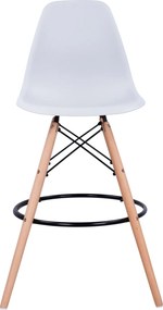 ΣΚΑΜΠΟ ΜΠΑΡ RENATA HM0173.01 ΛΕΥΚΟ 58x56x107Υ εκ.