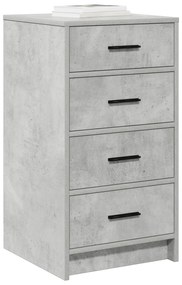 vidaXL Μπουφές Γκρι Σκυρόδεμα 40x41x75 εκ. Επεξεργασμένο Ξύλο