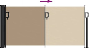 vidaXL Σκίαστρο Πλαϊνό Συρόμενο Taupe 100 x 500 εκ.