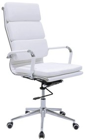 Καρέκλα γραφείου διευθυντή Tokyo pakoworld λευκό pu 55.5x52x108εκ Model: 277-000010