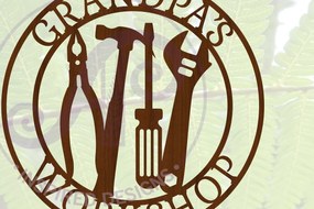 Intra απο ξύλο plywood Χρώμα wenge 3mm-4mm πάχος - Πινακίδα Εργαλείων του παππού Cut Δίασταση 30x20 cm INTRAFABR-118736690