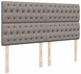 ΚΡΕΒΑΤΙ BOXSPRING ΜΕ ΣΤΡΩΜΑ TAUPE 180X200 ΕΚ. ΥΦΑΣΜΑΤΙΝΟ 3294446