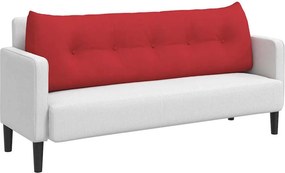 vidaXL Μαξιλάρι Πλάτης Κόκκινο 160 x 24 x 50 εκ ύφασμα