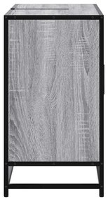 vidaXL Ντουλάπι Μπάνιου Νιπτήρα Γκρι Sonoma 80 x 33 x 60εκ. Επεξ. Ξύλο