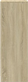 vidaXL Ντουλάπι με Φώτα LED Sonoma Δρυς 38x34x100εκ Επεξεργασμένο Ξύλο