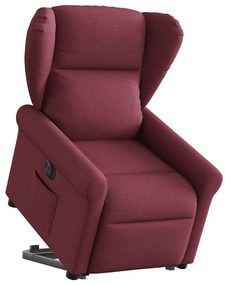vidaXL Πολυθρόνα Ηλεκτρική Ανακλ. Μπορντό Υφασμάτινη