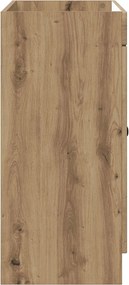 vidaXL Ντουλάπι κάτω από τον νιπτήρα Artisan Δρυς 56 x 37,5 x 81 εκ