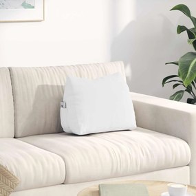 vidaXL Μαξιλάρι Πλάτης Λευκό 45 x 20 x 35 εκ. ύφασμα