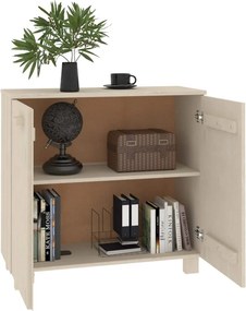 vidaXL Ντουλάπι HAMAR Καφέ Μελί 85 x 35 x 80 εκ. Μασίφ Ξύλο Πεύκου
