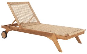 ΞΑΠΛΩΣΤΡΑ ΚΙΚΙ  TEAK ΞΥΛΟ ΚΑΙ ΣΧΟΙΝΙ P.E. ΣΕ ΠΛΕΞΗ 200x80x99Υεκ.