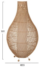 ΦΩΤΙΣΤΙΚΟ ΔΑΠΕΔΟΥ  RATTAN ΣΕ ΦΥΣΙΚΟ ΧΡΩΜΑ Φ55x101Υεκ. 55x55x101 εκ.