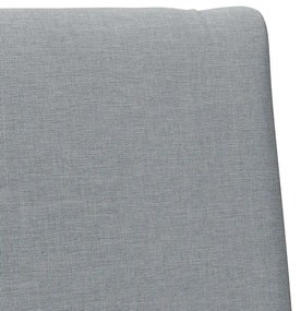 vidaXL Ταπετσαρισμένο κεφαλάρι Ανοιχτό γκρι 100 cm