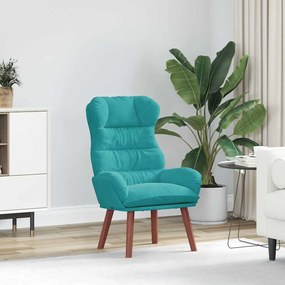 vidaXL Πολυθρόνα Τιρκουάζ 69 x 74 x 93 εκ. Βελούδο